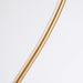 1-Light Golden Floor Lamp with Crystal Shade - Sweatfully