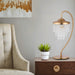 1-Light Golden Modern Table Lamp with Crystal Shade - Sweatfully