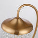 1-Light Golden Modern Table Lamp with Crystal Shade - Sweatfully