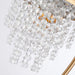 1-Light Golden Modern Table Lamp with Crystal Shade - Sweatfully