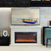 36" Modern Black Insert Electric Fireplace with Remote Control - Sweatfully