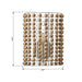 1-Light Modern Wooden Beads Wall Sconce Lighting - Sweatfully