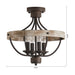 4-Light Industrial Ceiling Light - Sweatfully