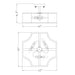 3-Light Vintage Golden LED Semi Flush Mount Light for Entrance, Closet, Kitchen - Sweatfully