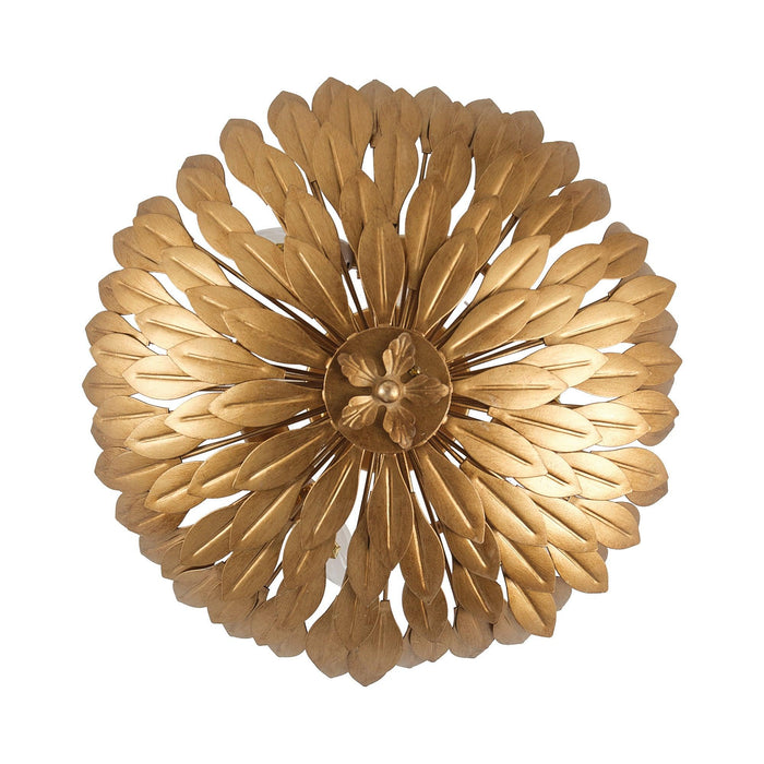 16 Inch 3-Light Farmhouse Golden Semi-Flush Mount Ceiling Lighting - Sweatfully