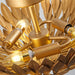 16 Inch 3-Light Farmhouse Golden Semi-Flush Mount Ceiling Lighting - Sweatfully