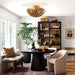 16 Inch 3-Light Farmhouse Golden Semi-Flush Mount Ceiling Lighting - Sweatfully