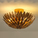 16 Inch 3-Light Farmhouse Golden Semi-Flush Mount Ceiling Lighting - Sweatfully
