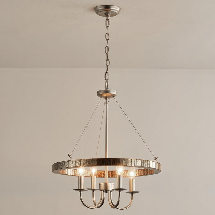4-Light Iron Modern Island Pendant Lighting with Acrylic Lens - Sweatfully