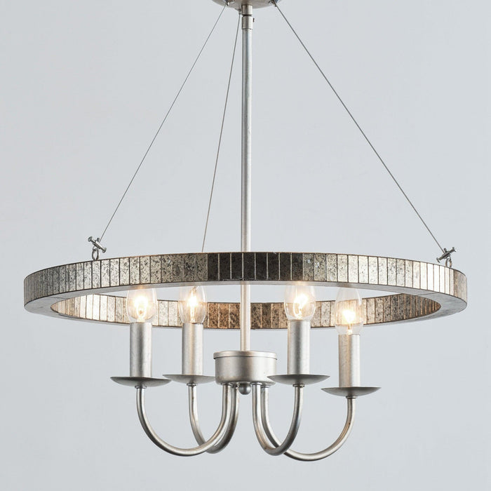 4-Light Iron Modern Island Pendant Lighting with Acrylic Lens - Sweatfully
