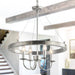 4-Light Iron Modern Island Pendant Lighting with Acrylic Lens - Sweatfully