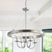 4-Light Iron Modern Island Pendant Lighting with Acrylic Lens - Sweatfully