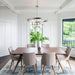 4-Light Iron Modern Island Pendant Lighting with Acrylic Lens - Sweatfully