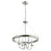 4-Light Iron Modern Island Pendant Lighting with Acrylic Lens - Sweatfully