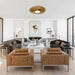 Golden Sunburst Flush Mount LED Lighting - Sweatfully