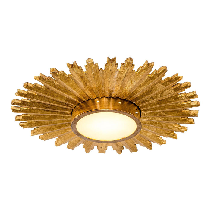 Golden Sunburst Flush Mount LED Lighting - Sweatfully