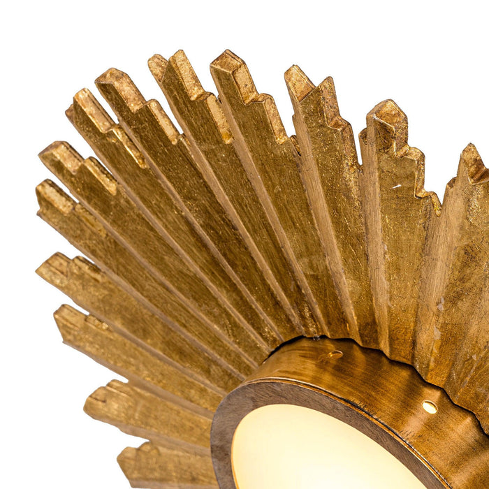 Golden Sunburst Flush Mount LED Lighting - Sweatfully