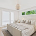 6-Light Vintage And Farmhouse Globe Island Pendant Light in White - Sweatfully