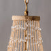 Modern Beaded Basket Weathered Wood 4-Light Chandelier - Sweatfully