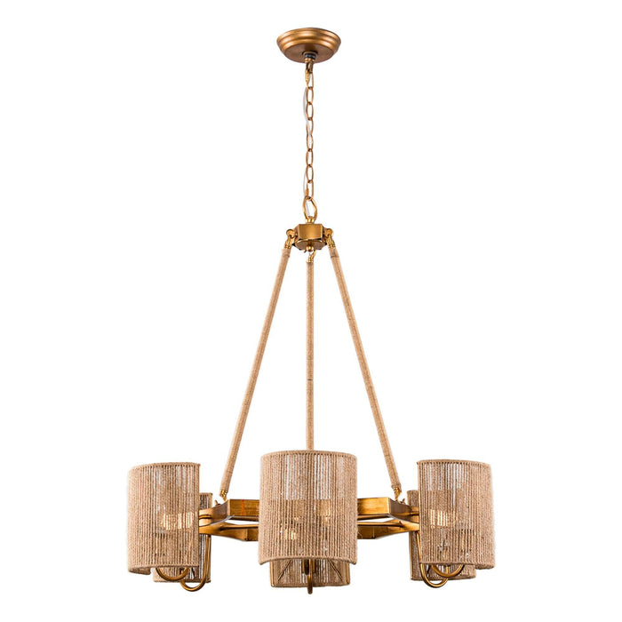 6-Light Farmhouse Bedroom Island Pendant Lighting - Sweatfully