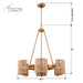 6-Light Farmhouse Bedroom Island Pendant Lighting - Sweatfully