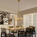 Farmhouse 3-Light Rattan Island Pendant Lighting in Bowl Shape - Sweatfully