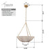 Farmhouse 3-Light Rattan Island Pendant Lighting in Bowl Shape - Sweatfully