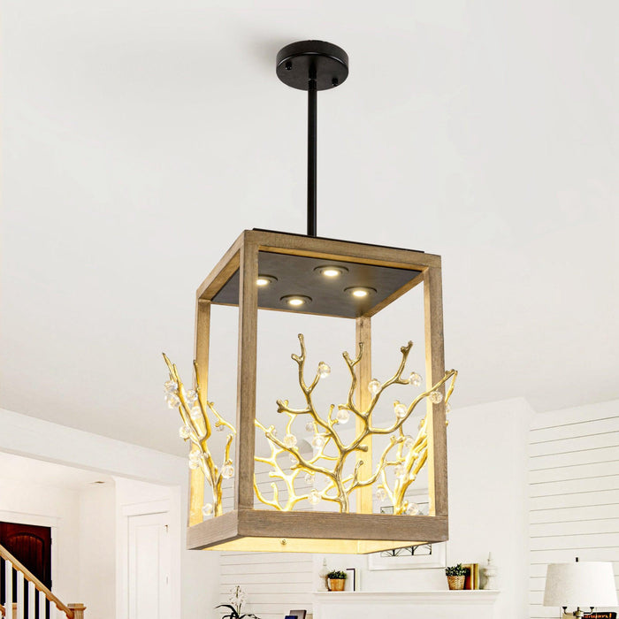 4-Light Modern Branches Island Pendant Lighting - Sweatfully