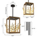 4-Light Modern Branches Island Pendant Lighting - Sweatfully