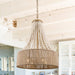 4-Light Golden Farmhouse Dry Rated Chandelier - Sweatfully