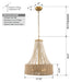 4-Light Golden Farmhouse Dry Rated Chandelier - Sweatfully