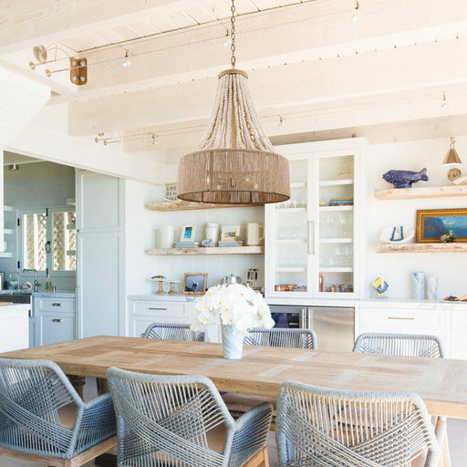 4-Light Golden Farmhouse Dry Rated Chandelier - Sweatfully