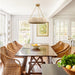 Farmhouse 6-Light Antique Golden Flush Mount Lighting - Sweatfully