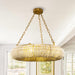 Farmhouse 6-Light Antique Golden Flush Mount Lighting - Sweatfully