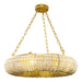 Farmhouse 6-Light Antique Golden Flush Mount Lighting - Sweatfully