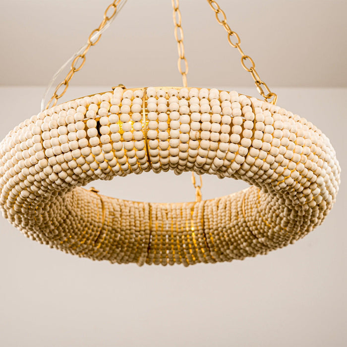 Farmhouse 6-Light Antique Golden Flush Mount Lighting - Sweatfully