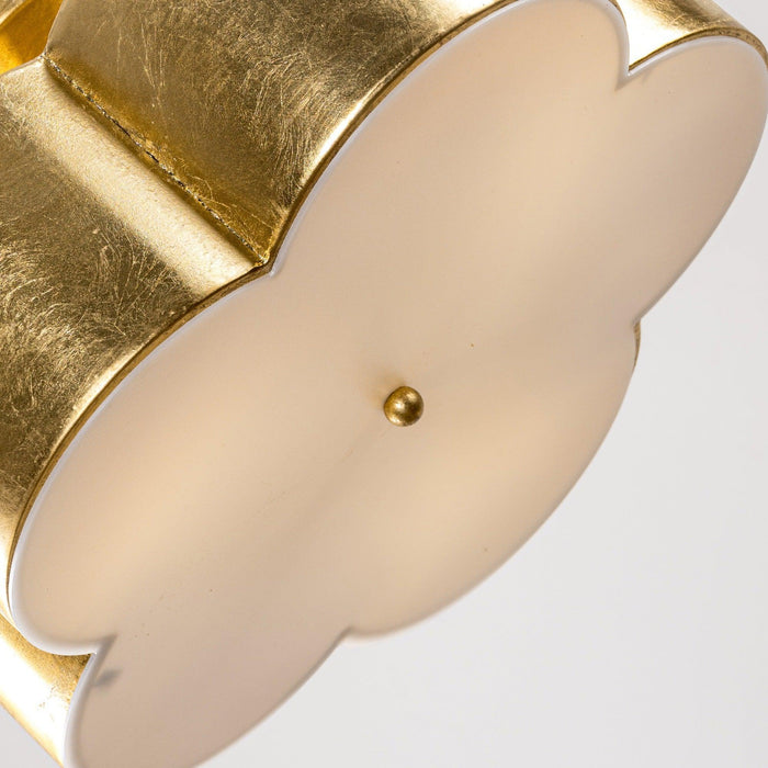 Golden Modern Semi Flush 3-Light Ceiling Lighting - Sweatfully