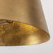 3-Light Golden Semi Flush Mount Lighting - Sweatfully