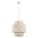 Rustic 3-Light White Dry Rated Farmhouse Island Pendant Hanging Light - Sweatfully