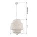 Rustic 3-Light White Dry Rated Farmhouse Island Pendant Hanging Light - Sweatfully