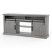 68" Farmhouse TV Stand with Double Sliding Barn Doors for Living Room - Sweatfully