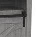 68" Farmhouse TV Stand with Double Sliding Barn Doors for Living Room - Sweatfully