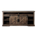 68" Farmhouse TV Stand with 23" Insert Opening Electric Fireplace - Sweatfully