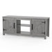 Farmhouse TV Stand for 58 Inch TV Storage Cabinet for Living Room - Sweatfully