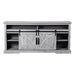 58" Farmhouse TV Stand with 18" Insert Electric Fireplace for Living Room - Sweatfully