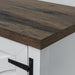 Farmhouse TV Stand for 58 Inch TV Storage Cabinet for Living Room - Sweatfully