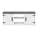 Farmhouse TV Stand for 58 Inch TV Storage Cabinet for Living Room - Sweatfully