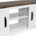 Farmhouse TV Stand for 58 Inch TV Storage Cabinet for Living Room - Sweatfully