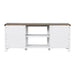 Farmhouse TV Stand for 58 Inch TV Storage Cabinet for Living Room - Sweatfully