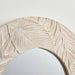 Traditioanl Wood Round Mirror Wall Decor - Sweatfully